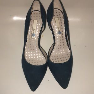 Boden brand pointy pumps in teal